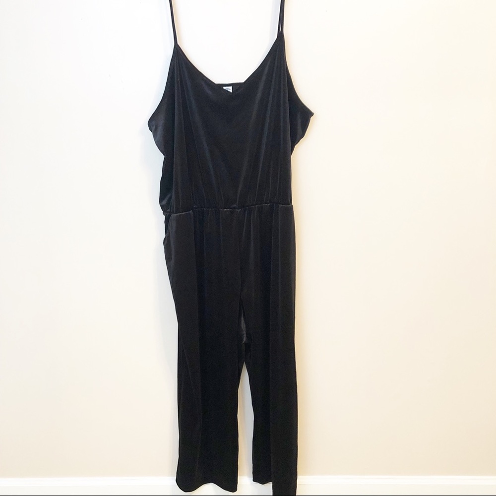 Old Navy: Velvet Wide Leg Jumpsuit